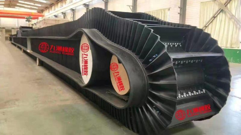 Ep100-400 Corrugated Sidewall Rubber Conveyor Belt