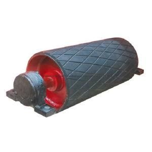 Conveyor drive Pulley with Diamond Rubber Pulley Lagging Sheet