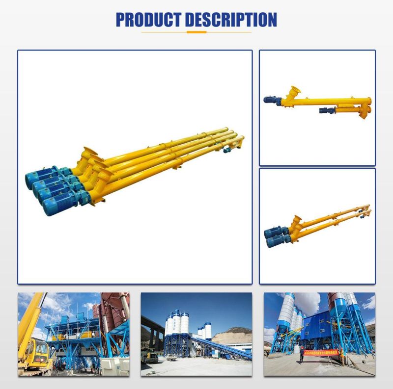 Screw Conveyor Dry Sdmix Naked Mini Pump Concrete Mixing Plant