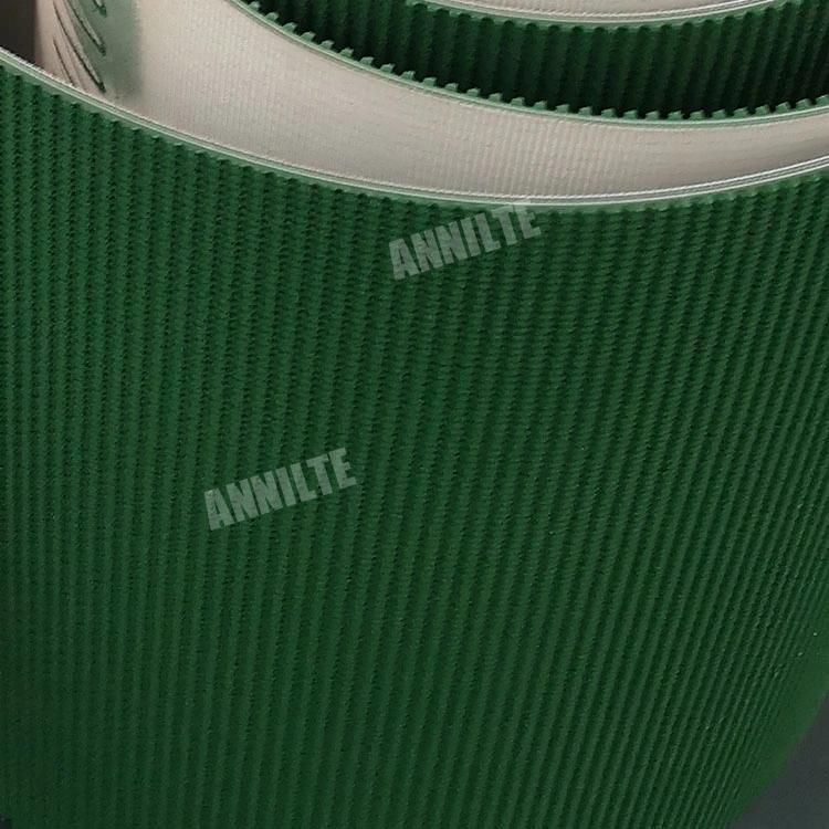 Annilte PVC Light Conveyor/Transmission Belting with Grass Grain Pattern Rough Top PVC