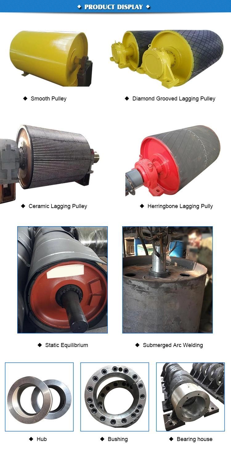 Belt Conveyor Pulley Ceramic Rubber Grooved Lagging Sheet