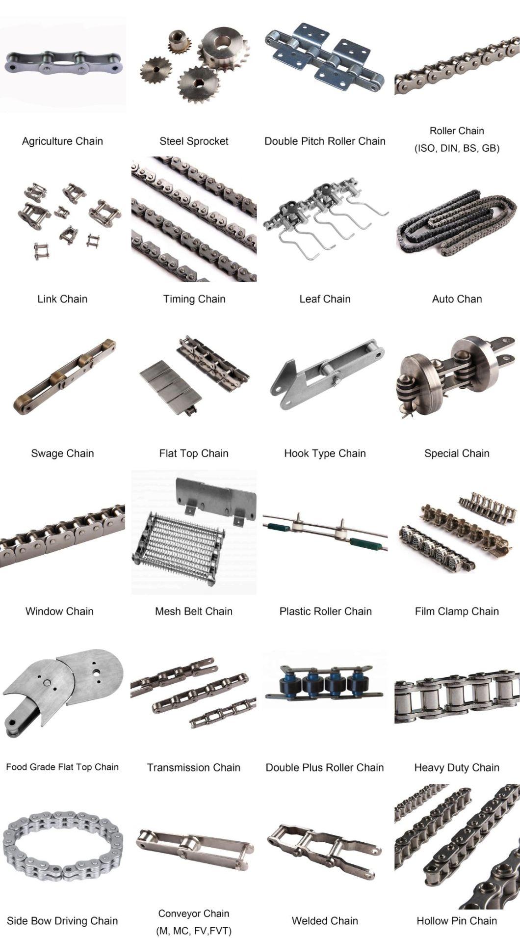 China 304 Stainless Steel Roller Chain High Quality Stainless Steel Lumber Conveyor Chain and Attachment