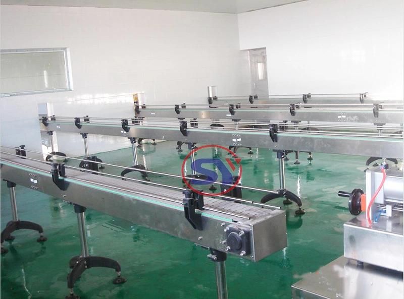 Turning Metal Chain Plate Conveyor Machine Supplier for Bottle Cans