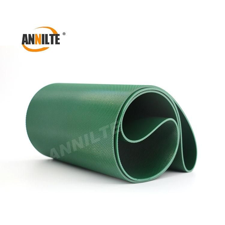 Annilte Factory Diamond Green PVC Conveyor Belt Wear-Resisting and Anti-Skid Can Be Customized