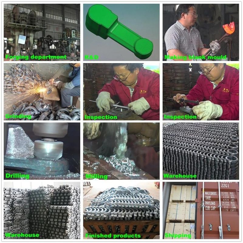 Heat Resistant Scraper Conveyors Wanxin/Customized Stainless Steel Forged Chain Link