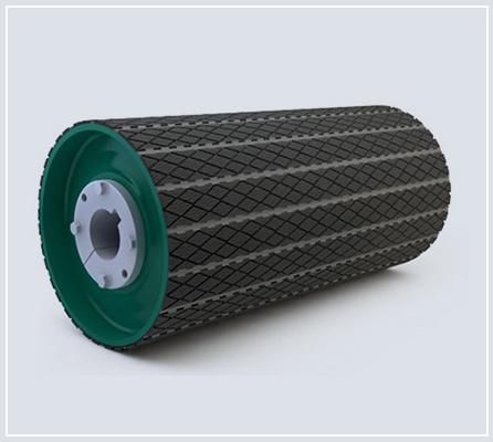 Replacement Wearable Driving Head Belt Conveyor Drum Lagging Rubber Coated Pulley Slide Lagging Pads