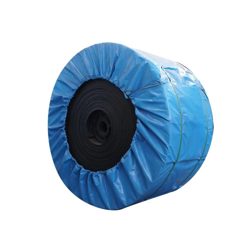 Polyester Fabric Rubber Conveyor Belt Rough Surface for Export