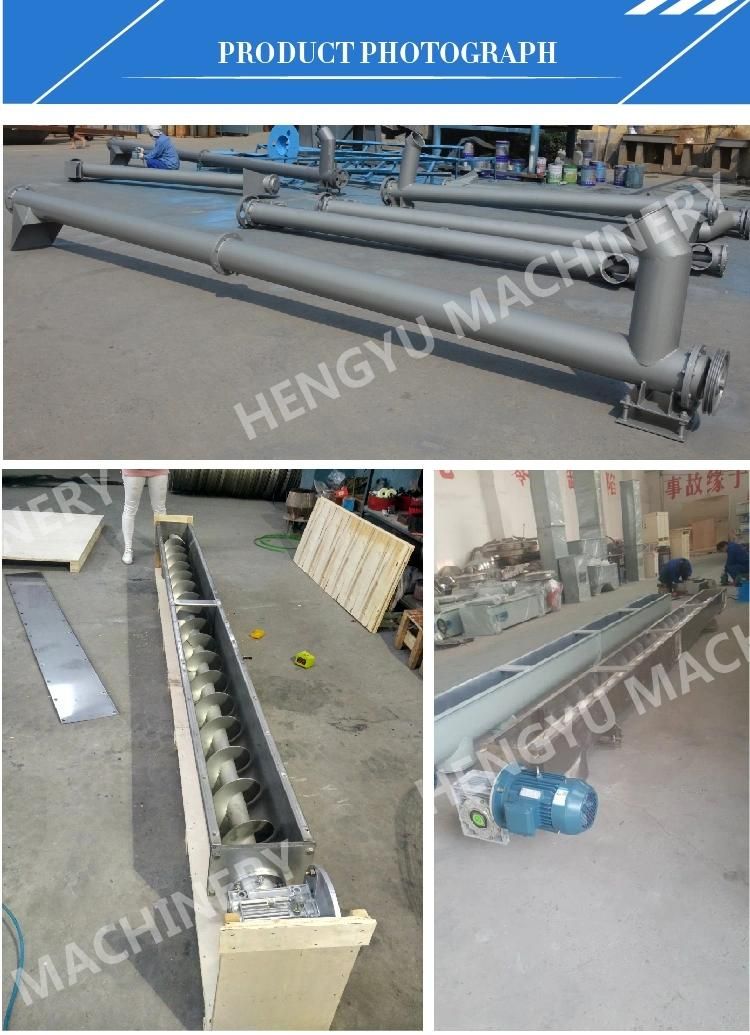 Auger Shaft U Shaped Screw Conveyor Systems for Cement