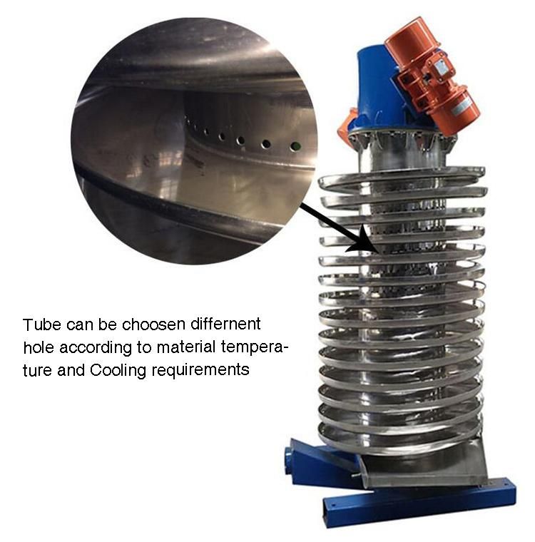 Vertical Lift Vibrating Screw Spiral Vibrating Conveyor for Chemical Powder