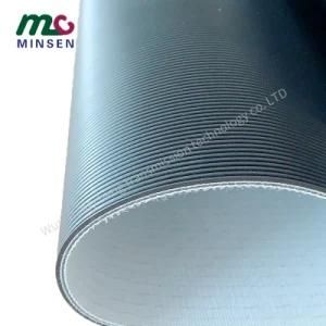 Factory High Performance Green Straight Stripe Non - Slip Wear - Resistant High - Temperature Pattern PVC Black Conveyor Belt