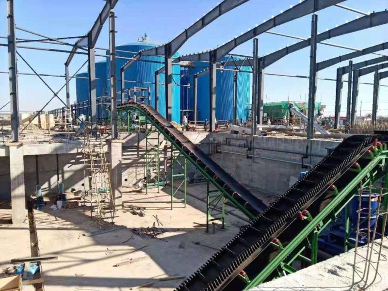 Industrial Factory Price Belt Conveyor in Iraq for Graphite Calcite Feldspar Fluorite Calcium Carbonate Limestone Powder Factory