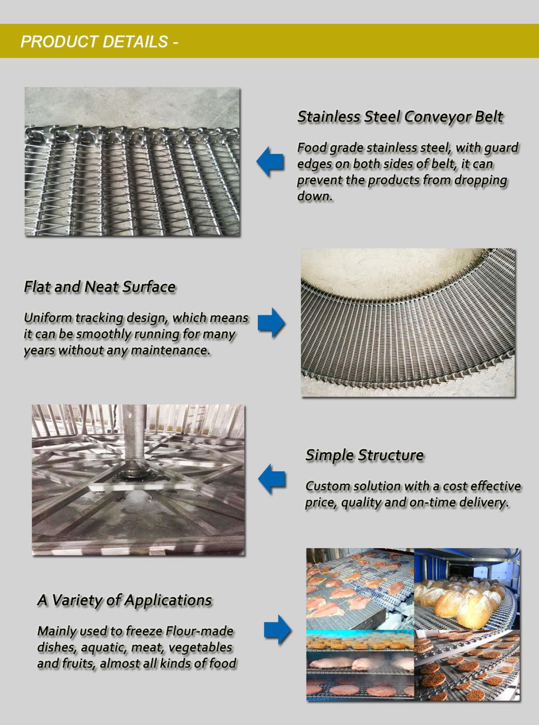 IQF Freezer Tower Spiral Cooling Conveyor