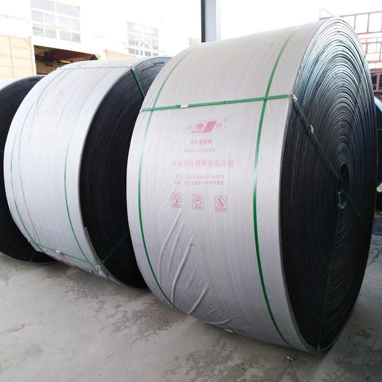 Ep300 Narrow Black Rubber Conveyor Belt Width 100mm-400mm