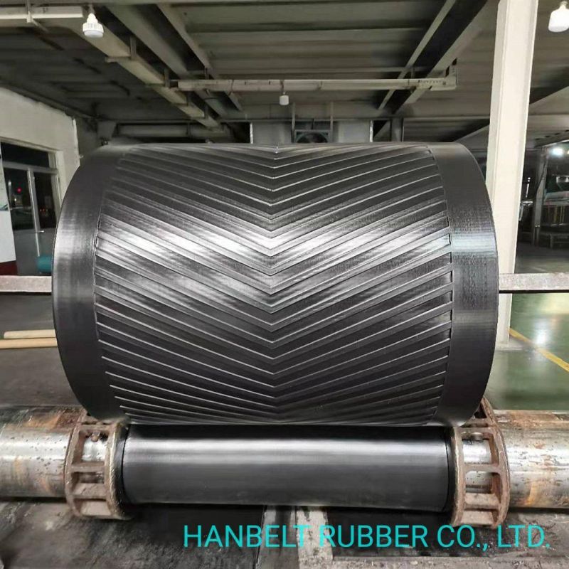 High Quality Flame Retardant Chevron Pattern Rubber Conveyor Belt