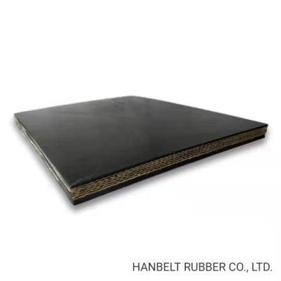 Multi-Ply Ep Polyester Rubber Conveyor Belt Reinforced with Canvas Heat Resistant Rubber Belt