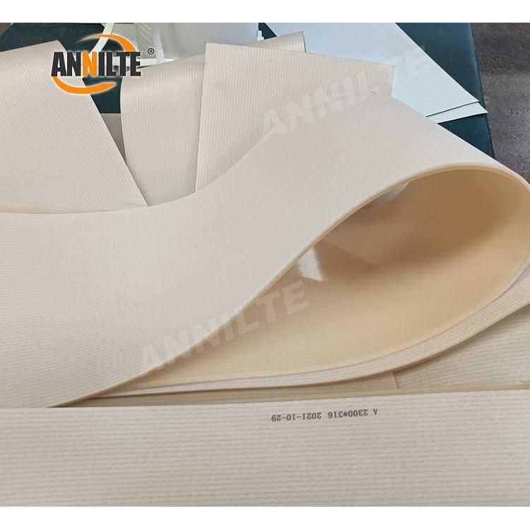 Annilte White Transparent Wear-Resistant Cutting PU Beverage Conveyor Belt Food Processing Machine Belt