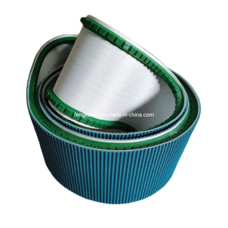 PU Guide Grass Pattern PVC Conveyor Belt