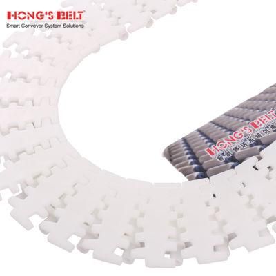 Hongsbelt HS-7100-83mm Side Flexing Flexible Chain Table Top Chain Conveyor Belt