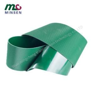 Factory Industrial Belt Manufacturers Supply PVC Green Diamond Pattern Conveyor Belt 3mm Thick