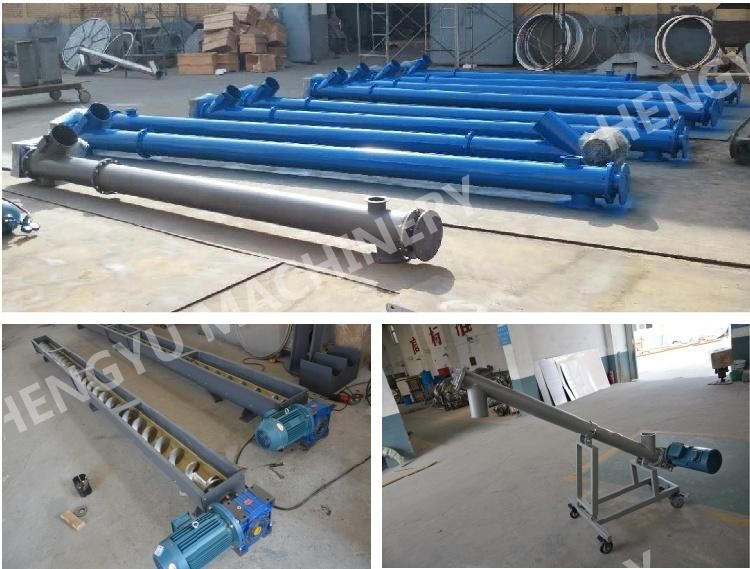 Automatic Screw Feeding Grain Micro Screw Incline Conveyor Feeder with Hopper