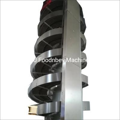 Powder Vertical Rotating Chain Conveyor Spiral Screw Conveyor for Stacking