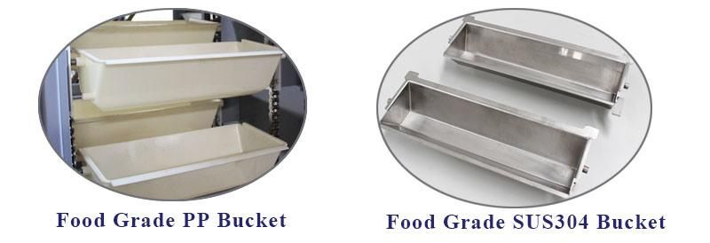 Multi Drops Food Z Bucket Elevator for Bulk Material Processing