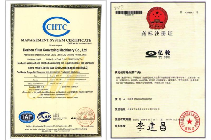 China Factory Td75 Fixed Belt Conveyor with ISO9001 Certificate