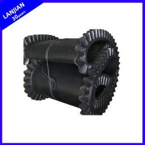 6cm-24cm Wavy Edge Skirt Rubber Conveyor Belt (Transmission Angle 30 To 45 Degrees)