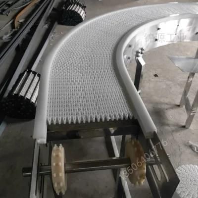 Transverse Roller Top 26% Open Pitch Plastic Modular Belt for Used Tire Transmission