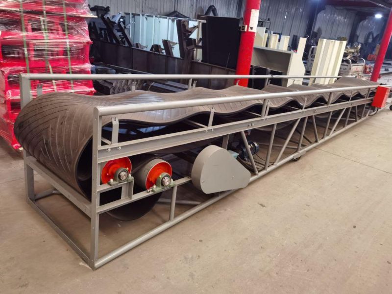 High Quality Big Inclined Angle Sidewall Rubber Belt Conveyor for Coal Cement Industry