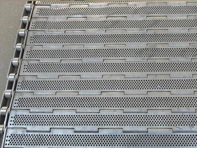 Stainless Steel Perforated Plate Conveyor Belt for Food