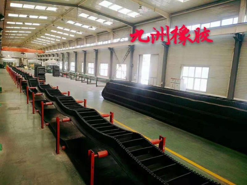 Corrugated Sidewall Rubber Conveyor Belt for Industries and Mining