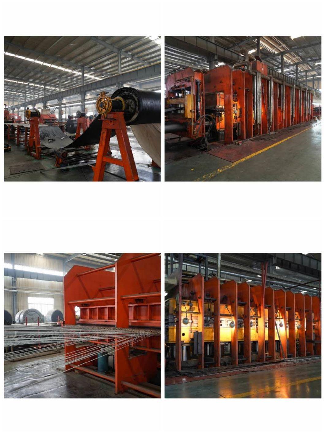 DIN Grade Cut Edge Rubber Sidewall Conveyor Belts with Xe Reinforced Layer for Steel Ore Plants