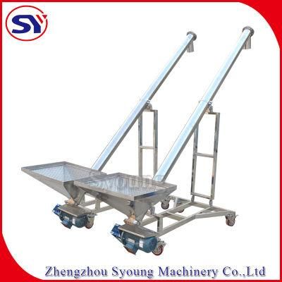 Stainless Steel304 Screw Conveyor Feeder for Packing System with Hopper