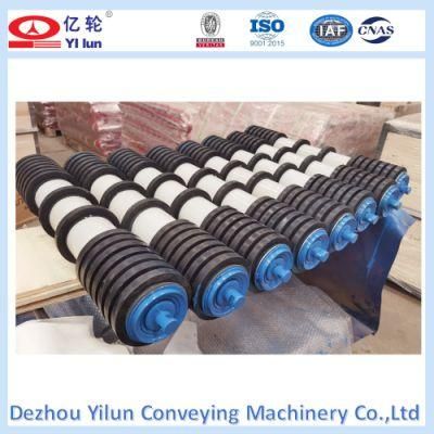 Self-Cleaning Roller Rubber Disc Conveyor Roller Return Roller Idler Roller with Rubber Rings