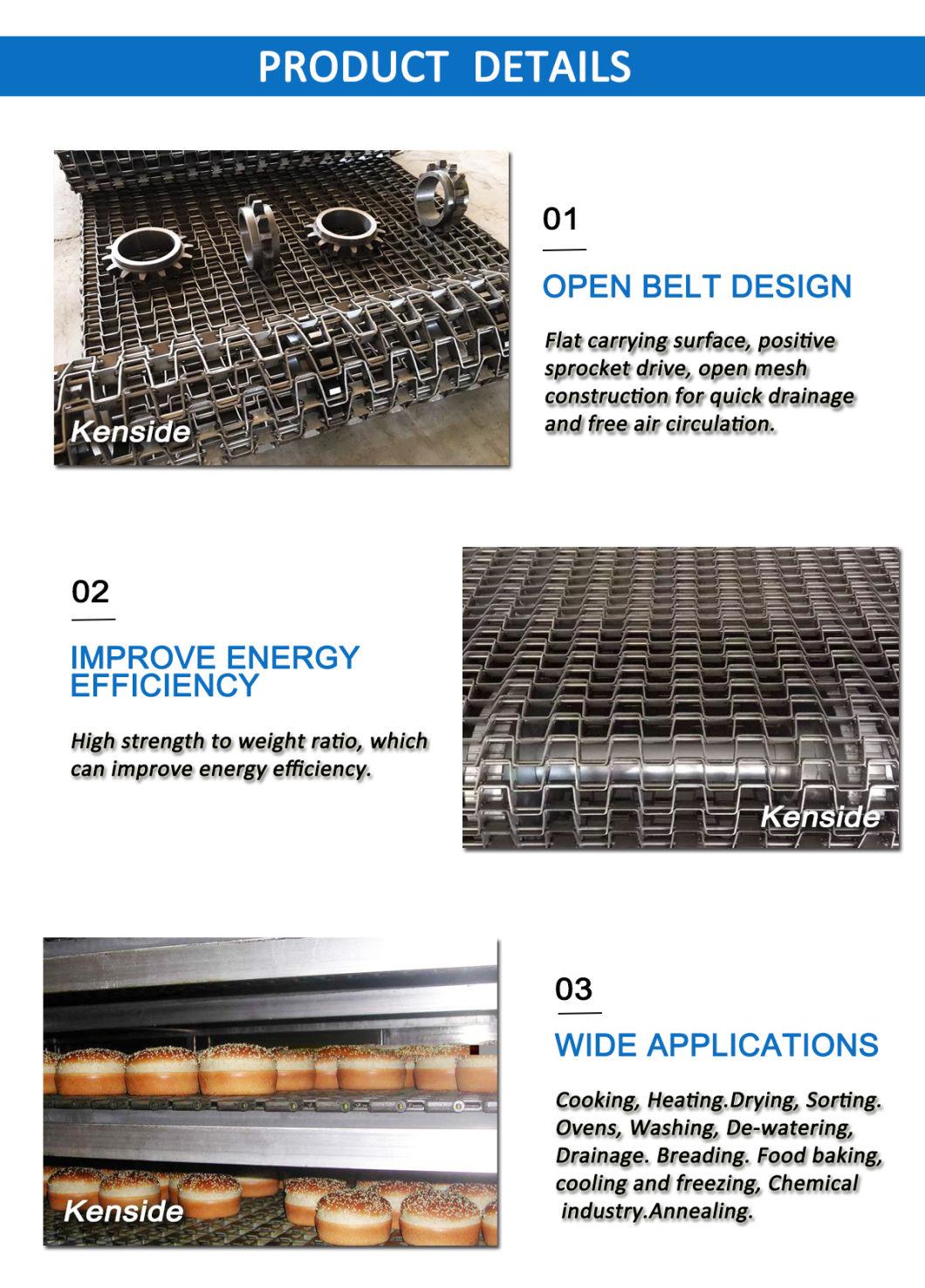 Sheet Metal Slat Conveyor Belt