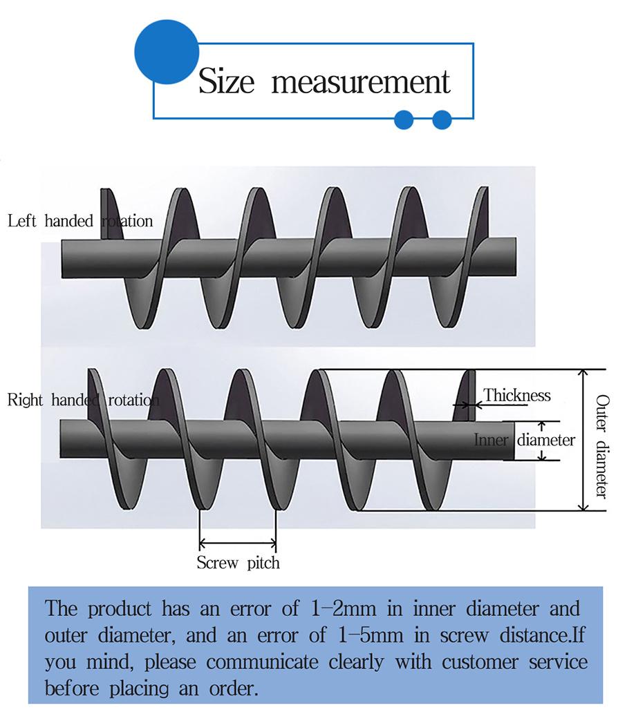 Carbon Steel/Stainless Steel Continuous Helical Blade for Screw Conveyor