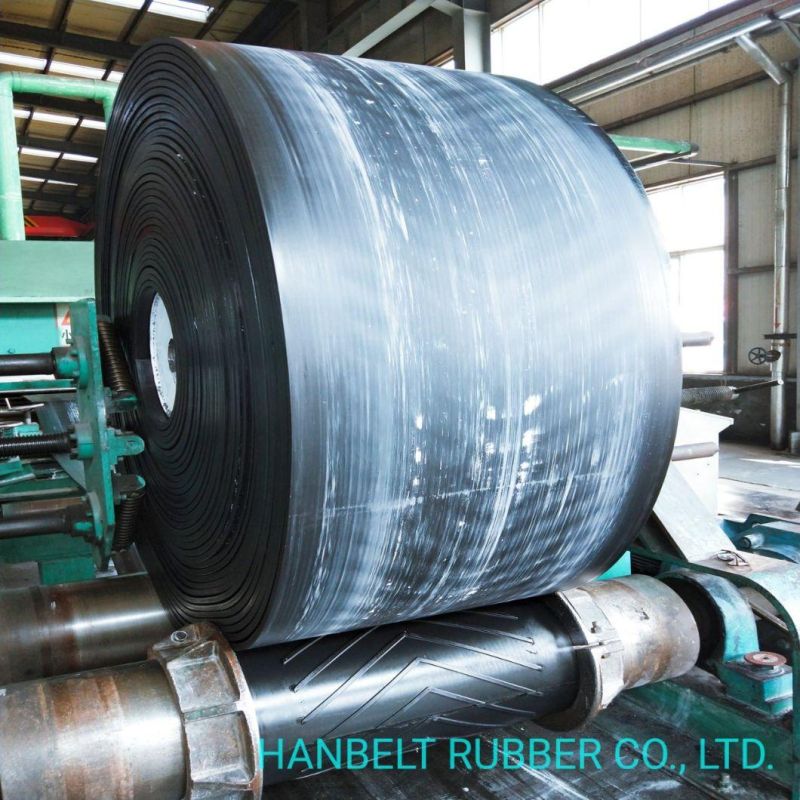 Chevron Rubber Conveyor Belt Reinforced with Polyester Canvas