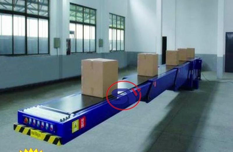 Companding Extending Telescopic Belt Conveyor Price for 20′ 40′ Container Loading Unloading