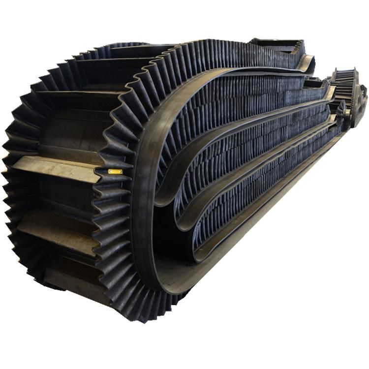 90 Degree Vertical Sidewall Corrugated Stand Inclined Conveyor Belt