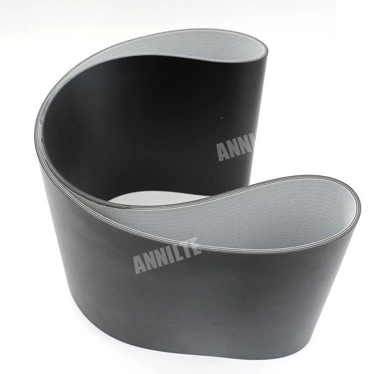 Annilte Chinese Factory Tailor-Made 3.0mm Tear-Resistant PVC Matt Top Fabric Conveyor Belt Made in China