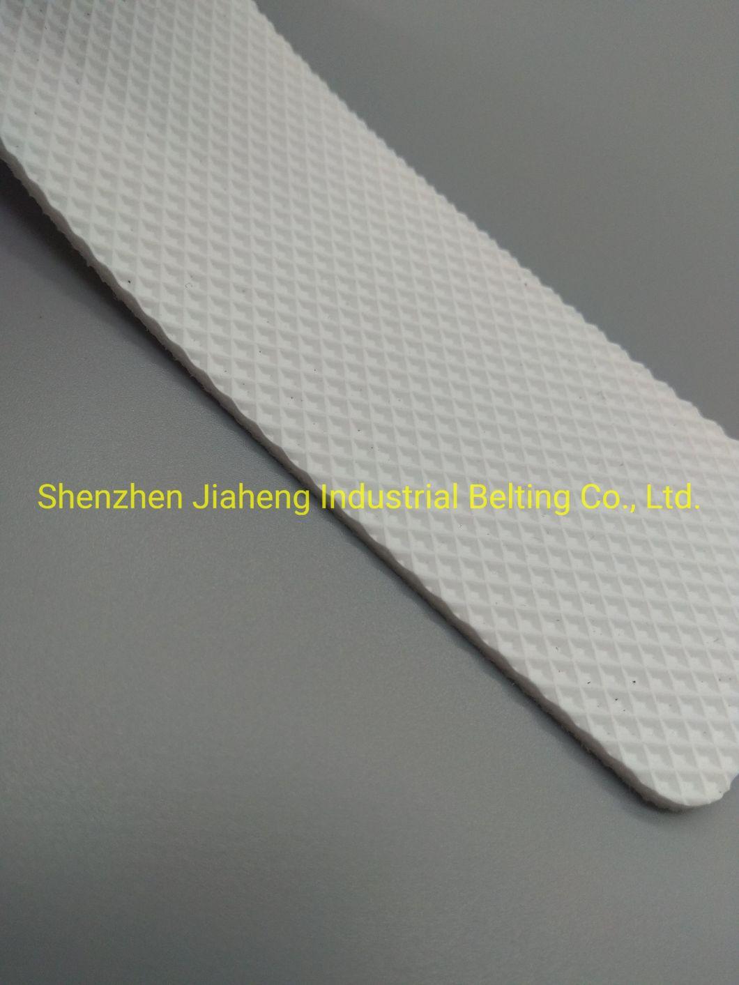 Diamond Pattern PVC Conveyor Belt Oil Resistant Bottom Fabric