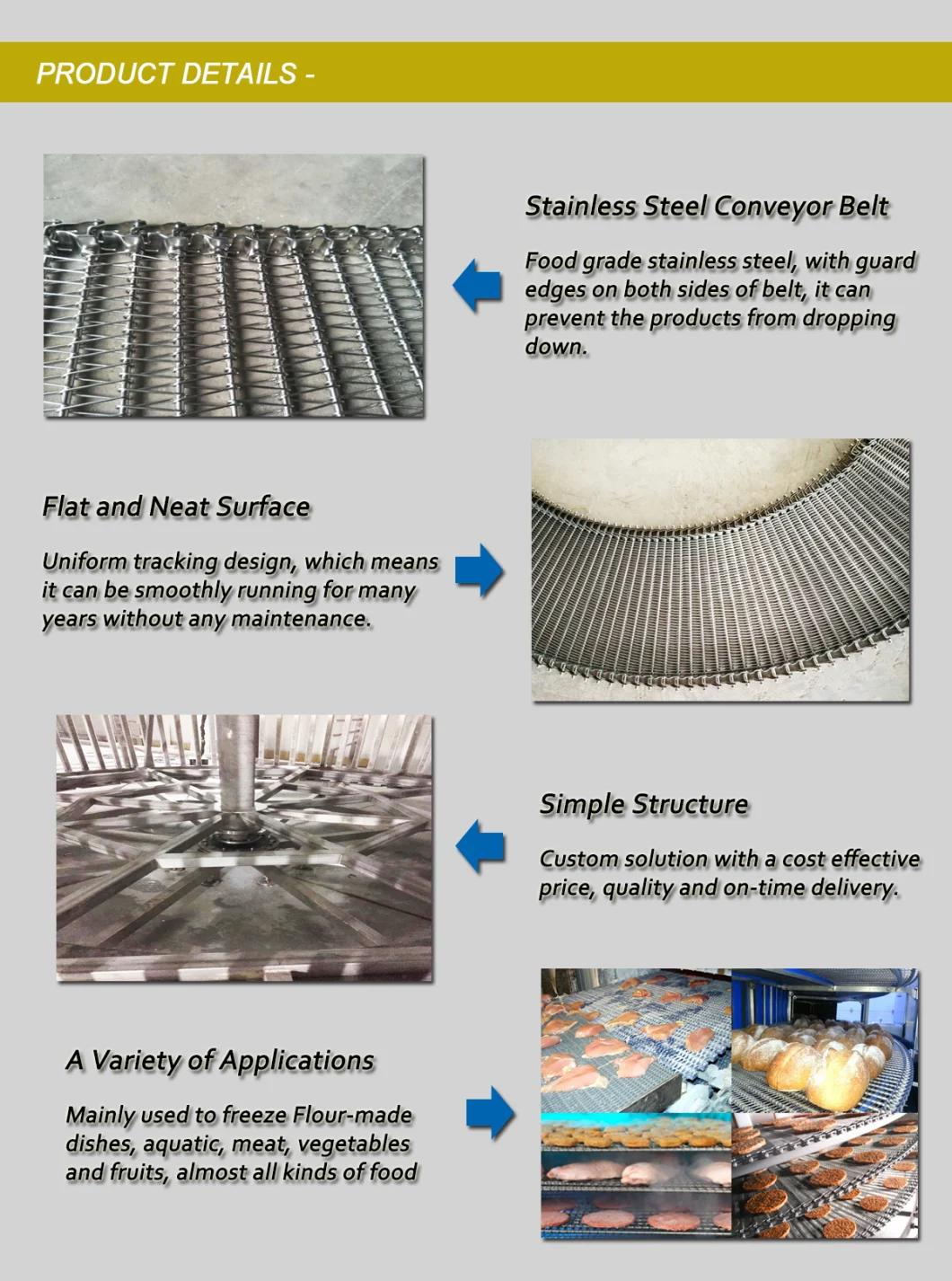 Freezer Spiral Cooling Conveyor for Food Production