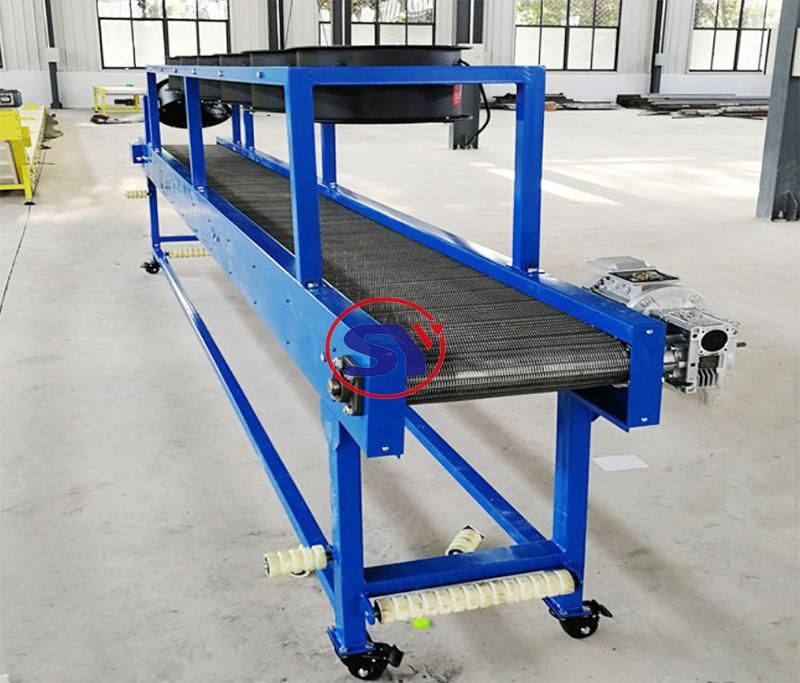 Pharmaceuticals Industry Wire Mesh Belt Conveyor with Side Baffles