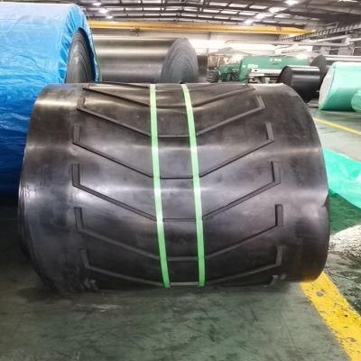 Cleats and Top Cover Rubber Are Vulcanized Integrally Chevron Conveyor Belt