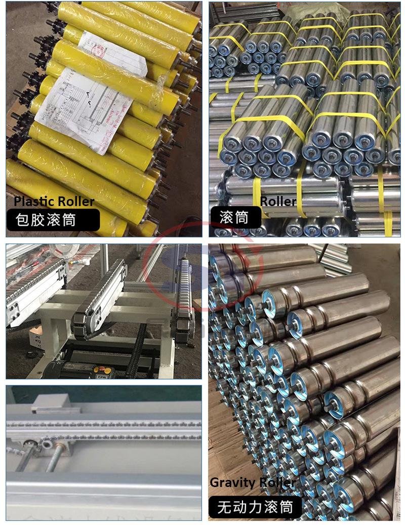 Motorized Industrial Steel Roller Conveyor for Carton Packages Pallets Roller Bed Table Conveyor