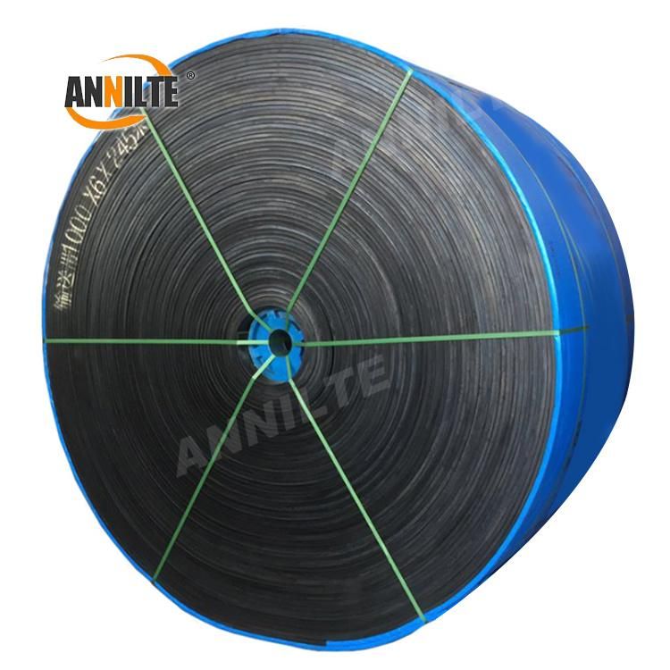 Annilte Manufacturer Heat Resistant Belt Ep100/200 Ep300 Ep630/800 4ply 15MPa Rubber Conveyor Belt