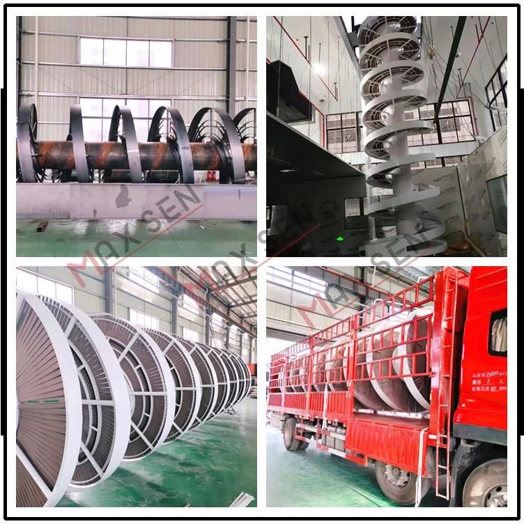 Maxsen China Factory Supply Spiral Conveyor for Carton Boxes Delivery Logistics Warehouse Automation Conveyor System Support