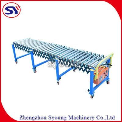 Robust Extendible Flexibility Rolling Conveyor Roller for Loading Container Conveyor