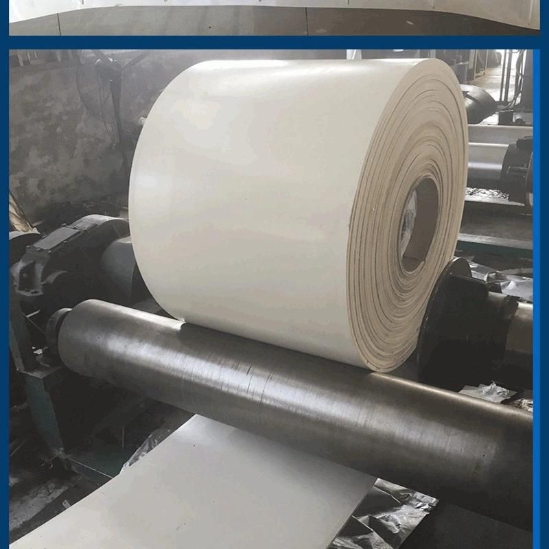 White Rubber Food Grade Conveyor Belt with Security Standardization